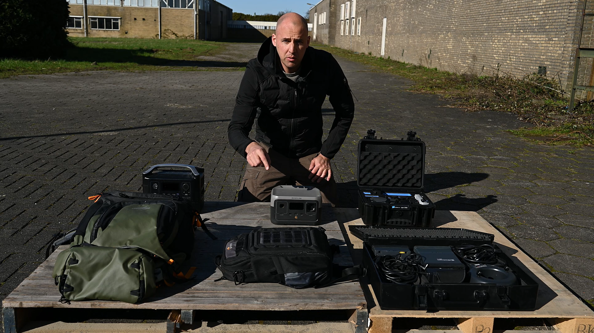 Scanning on location in an abandoned industrial complex