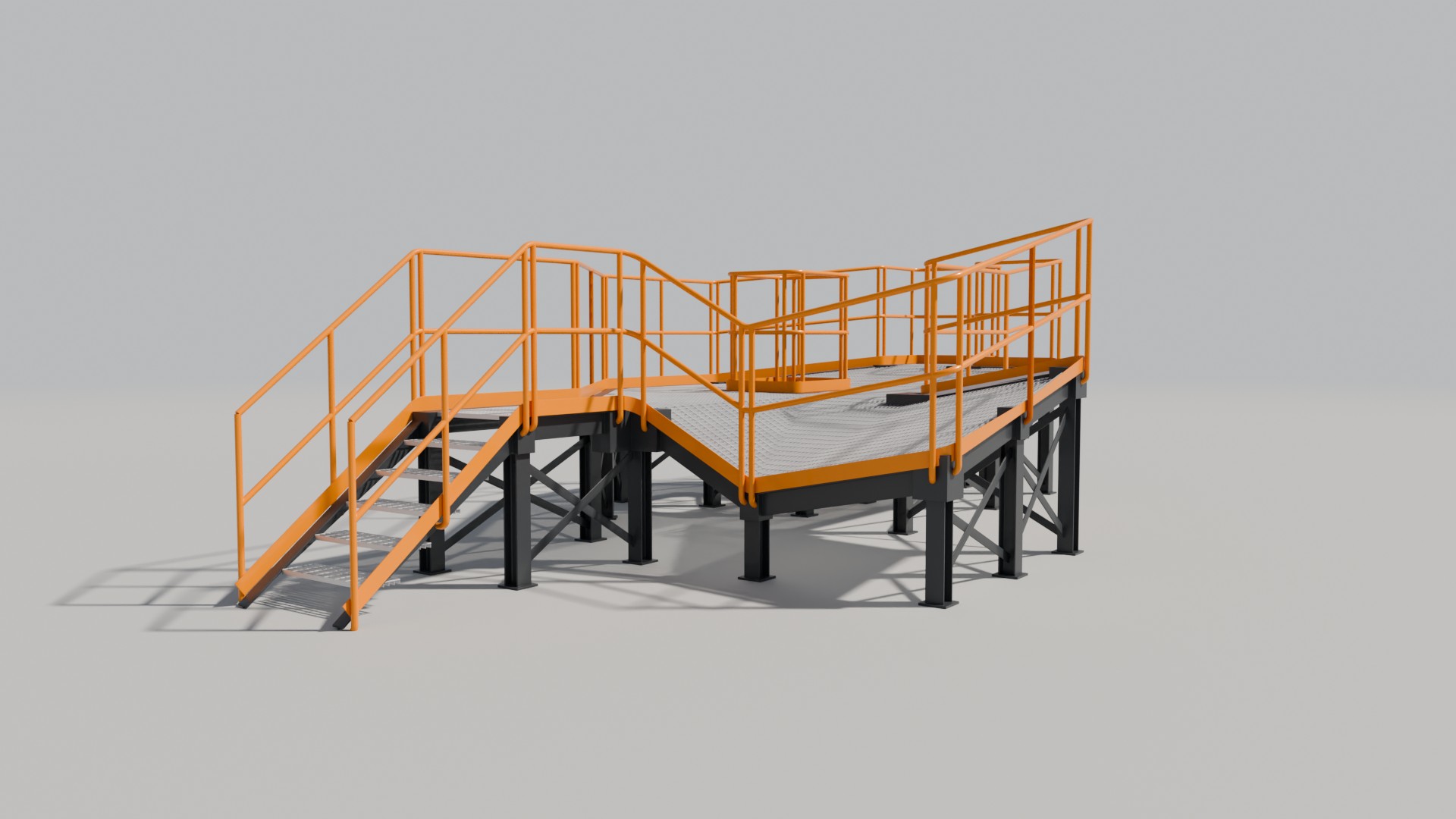 Walkway with stairs