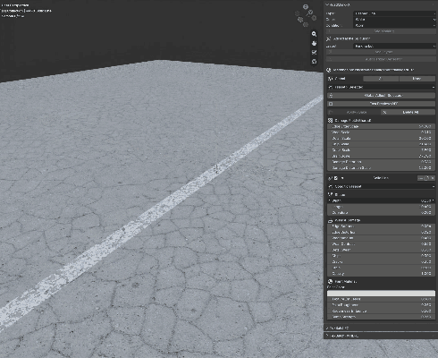 Paint integrated with the asphalt beneath it