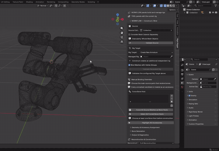 MMRR demonstration: Add Selected Meshes - +