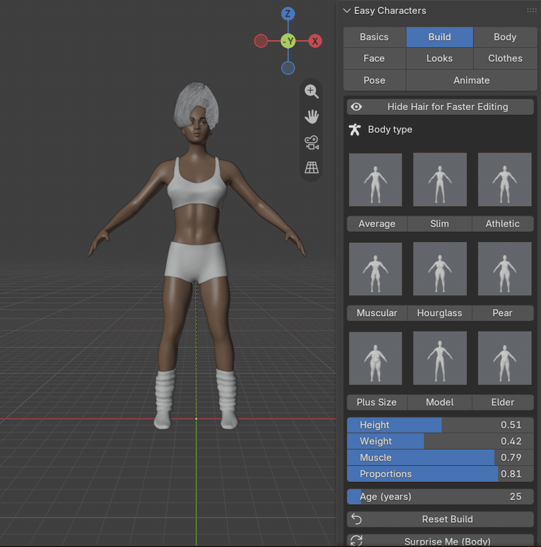 Easy Characters: build sliders