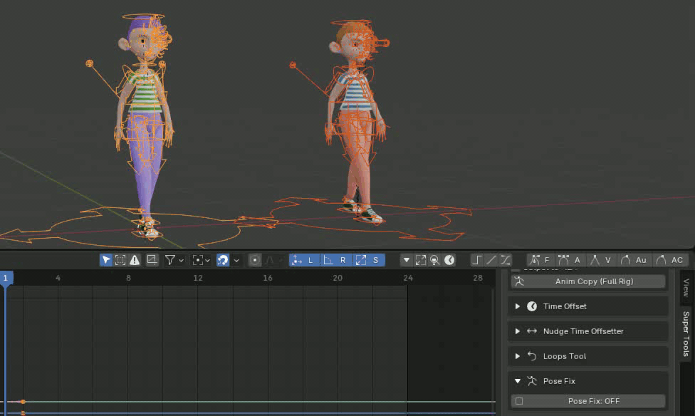 Pose Fix workflow demonstration