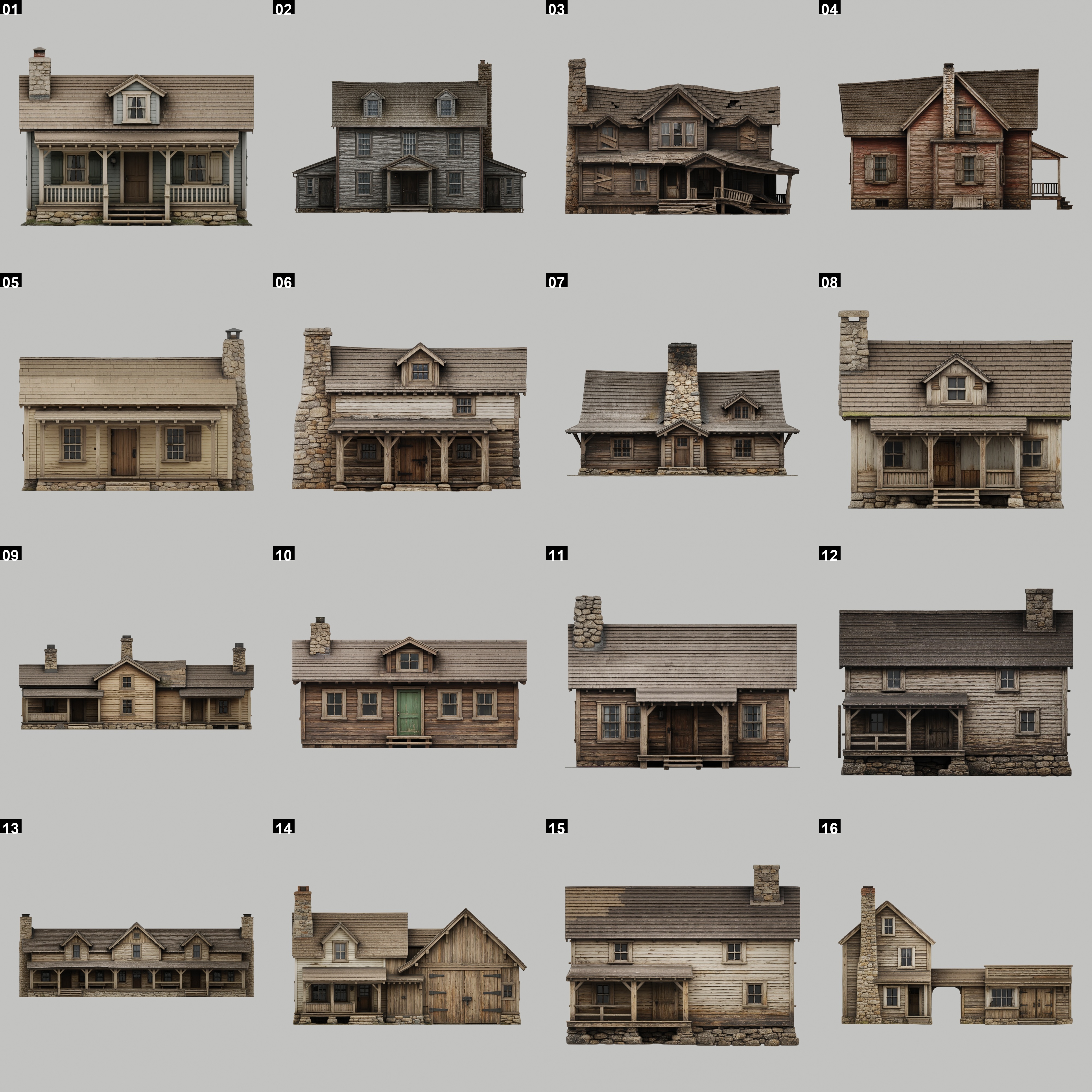 Full collection of realistic scanned house assets