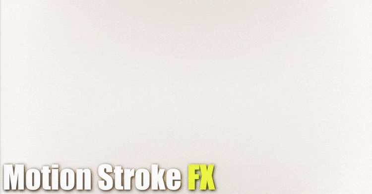 Motion Stroke FX hero animation