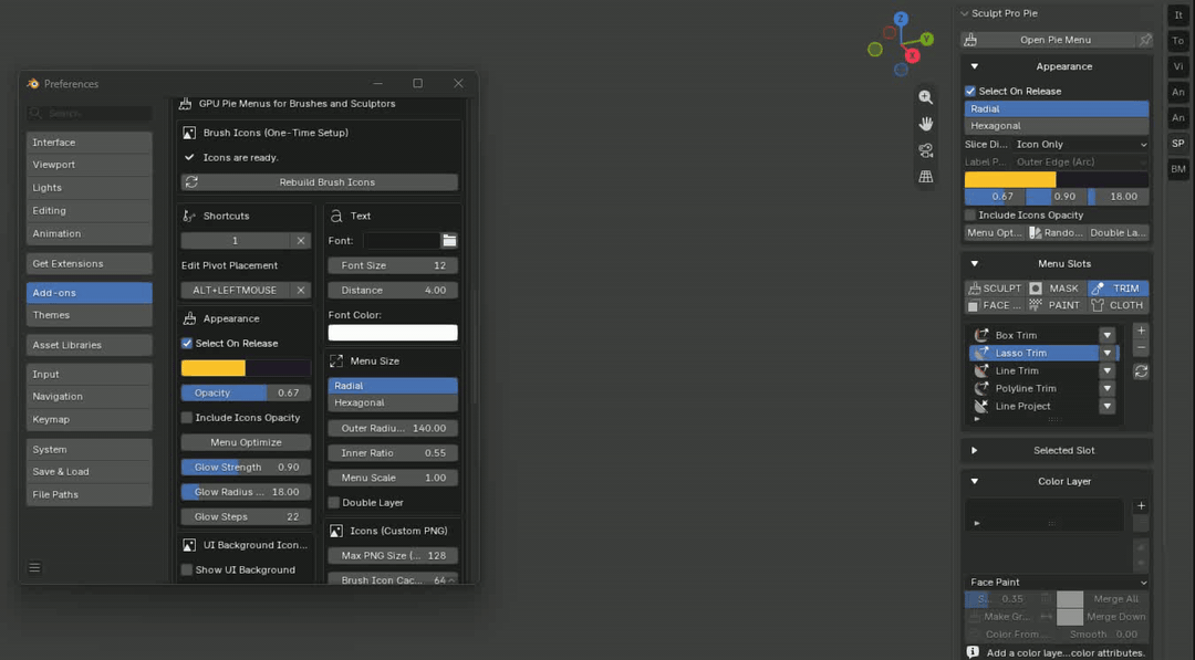 Hexagon style customization