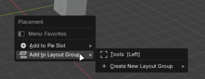 Add via Context Menu to Group