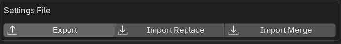 Simple Pie Menu configuration, automatic saving, and JSON transfer