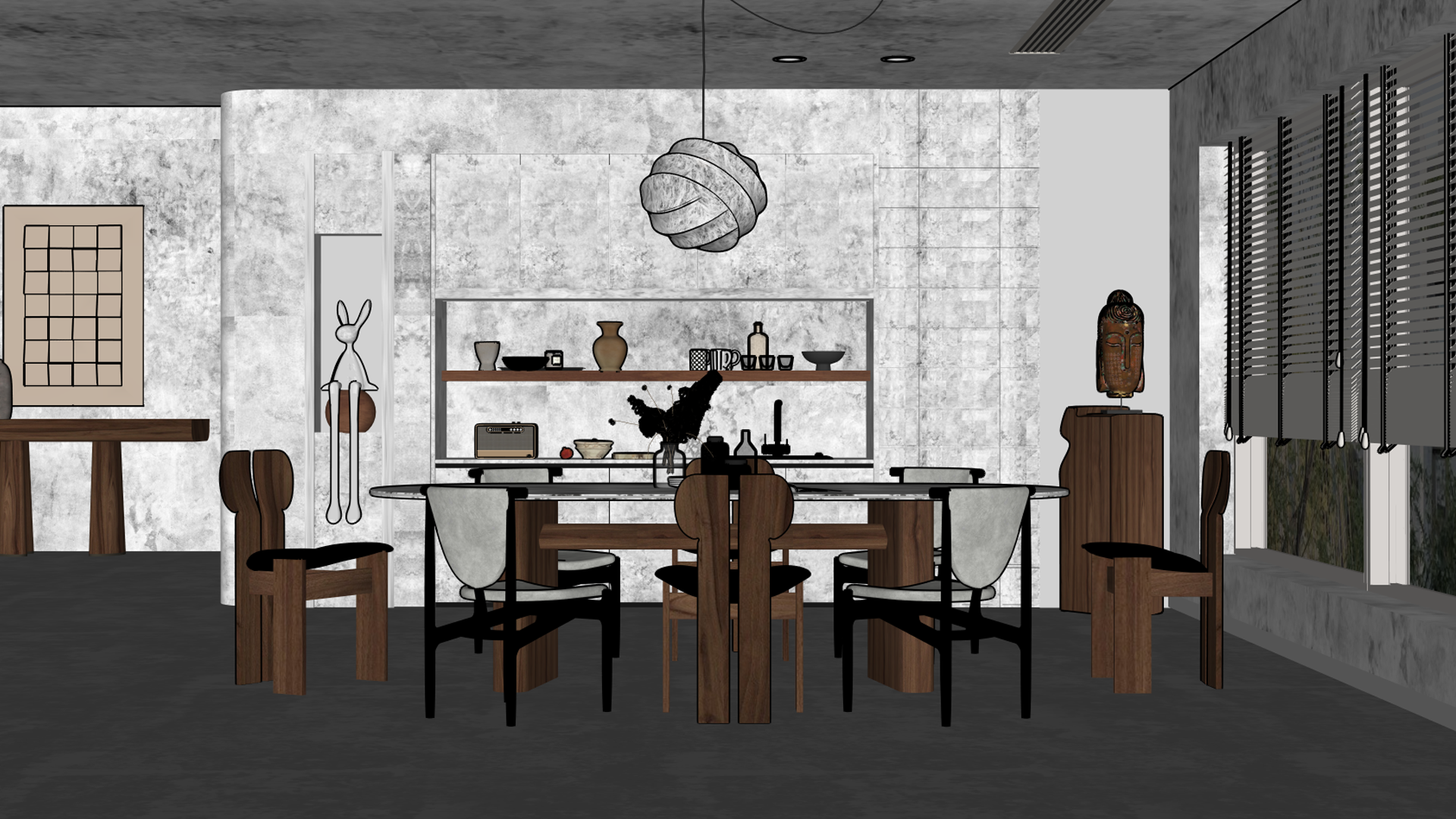 Original SketchUp interior model