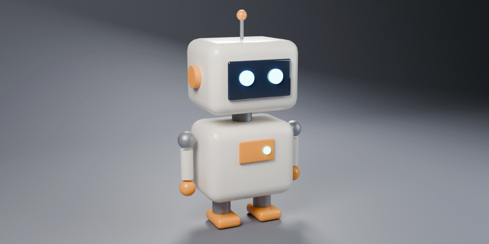 A toy robot: a Corner cut opens its head and body and shows the parts inside
