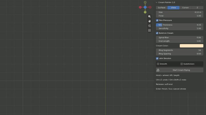 Cream Painter Live Curve control updating a mesh in real time