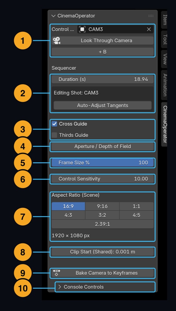 06 — Set the format. Deliver the move. — numbered controls
