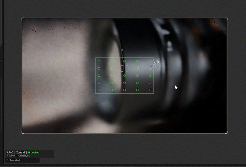 Smooth rack focus transition between focus distances