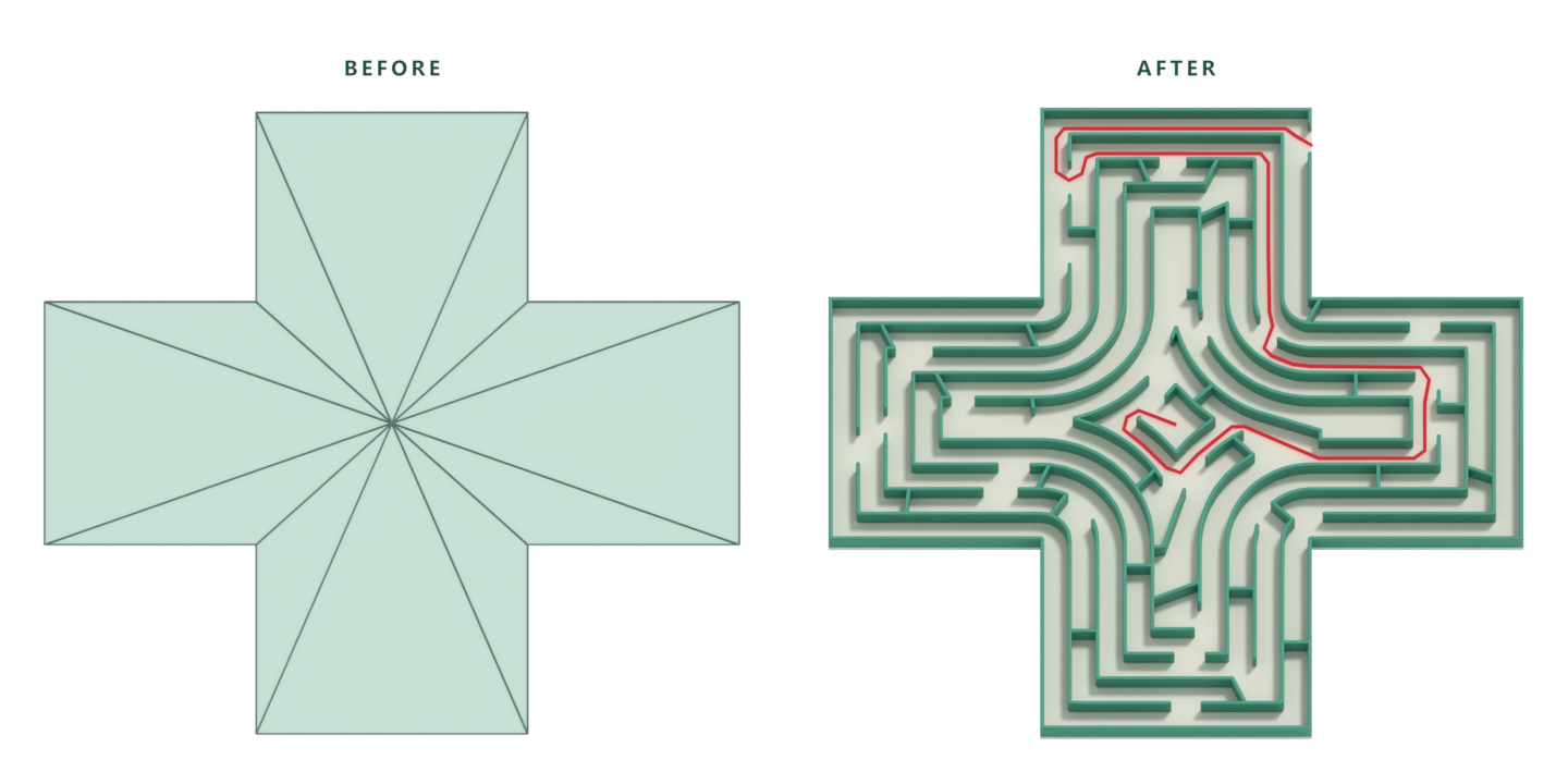 Maze shape example 1