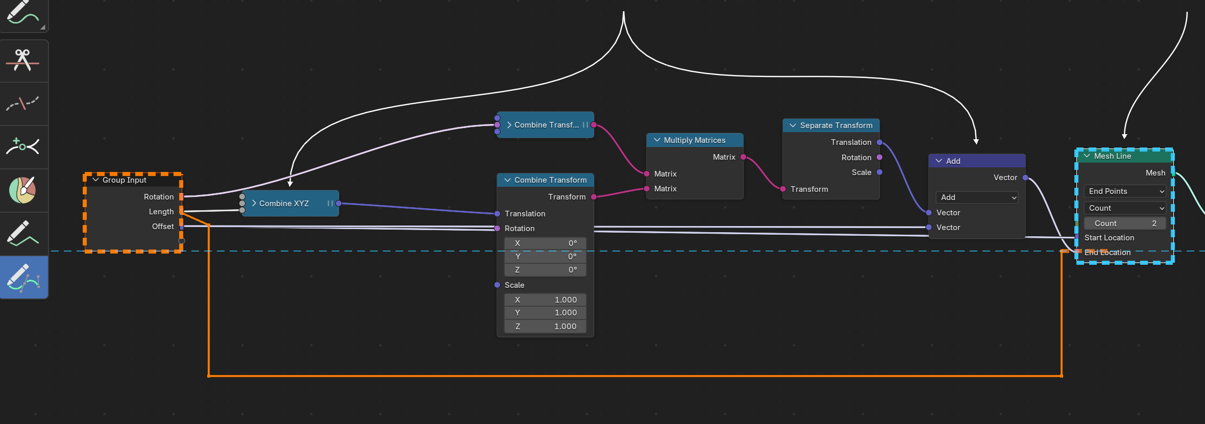 Quick Reroute tool placing routed helper lines