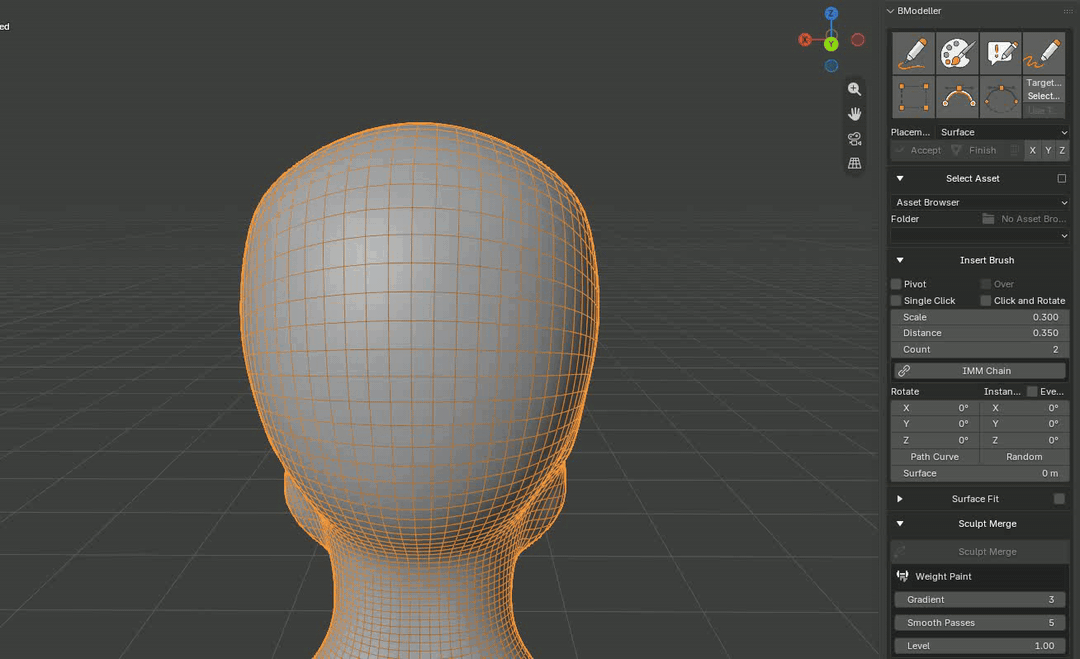 BModeller: Viewport GPU shelf and pie menu
