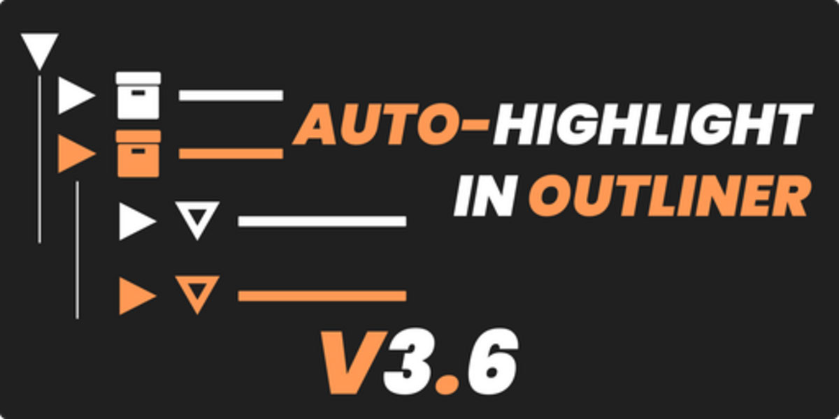 Auto Highlight in Outliner add-on