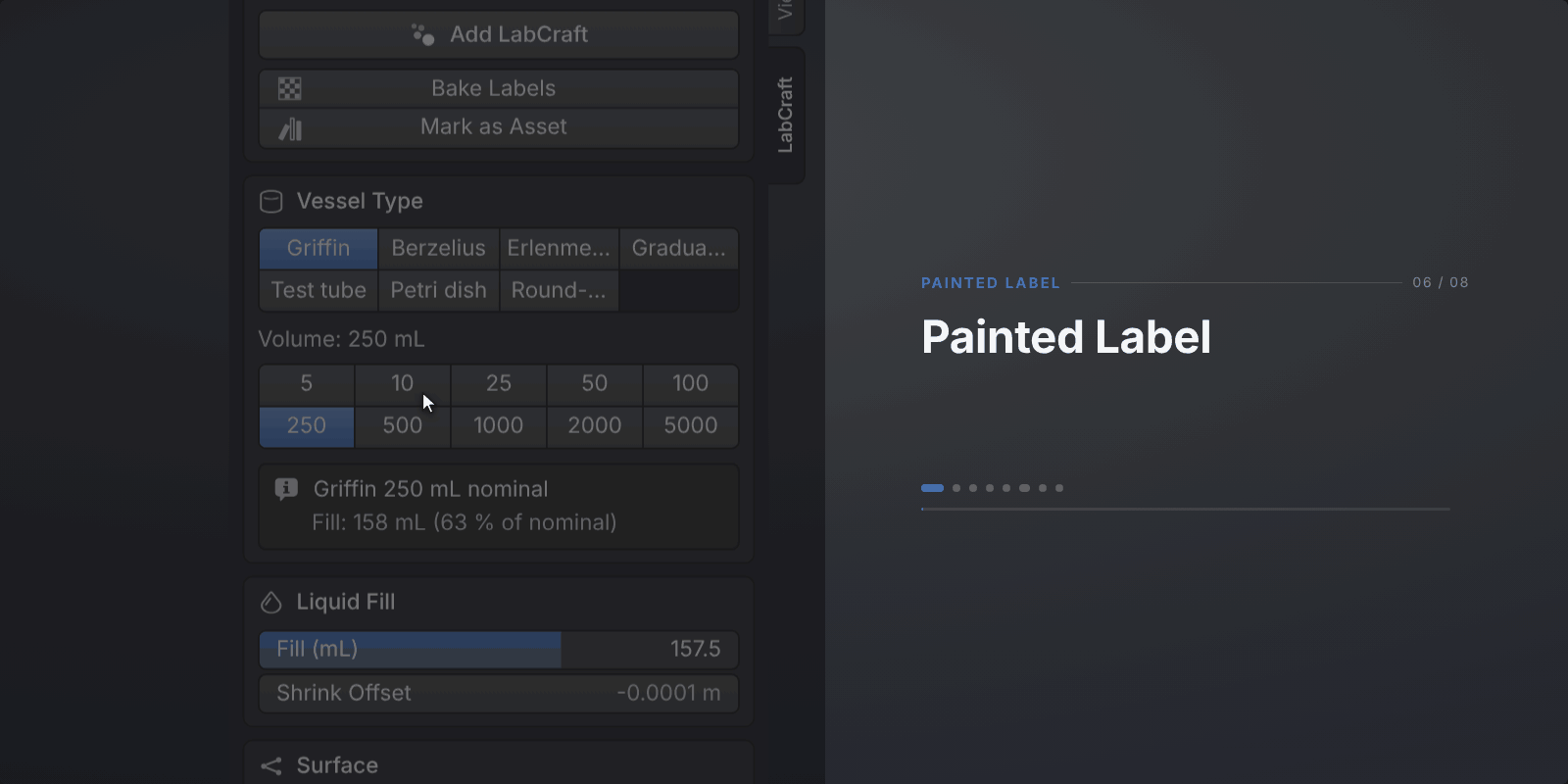 Screen recording: Painted Label