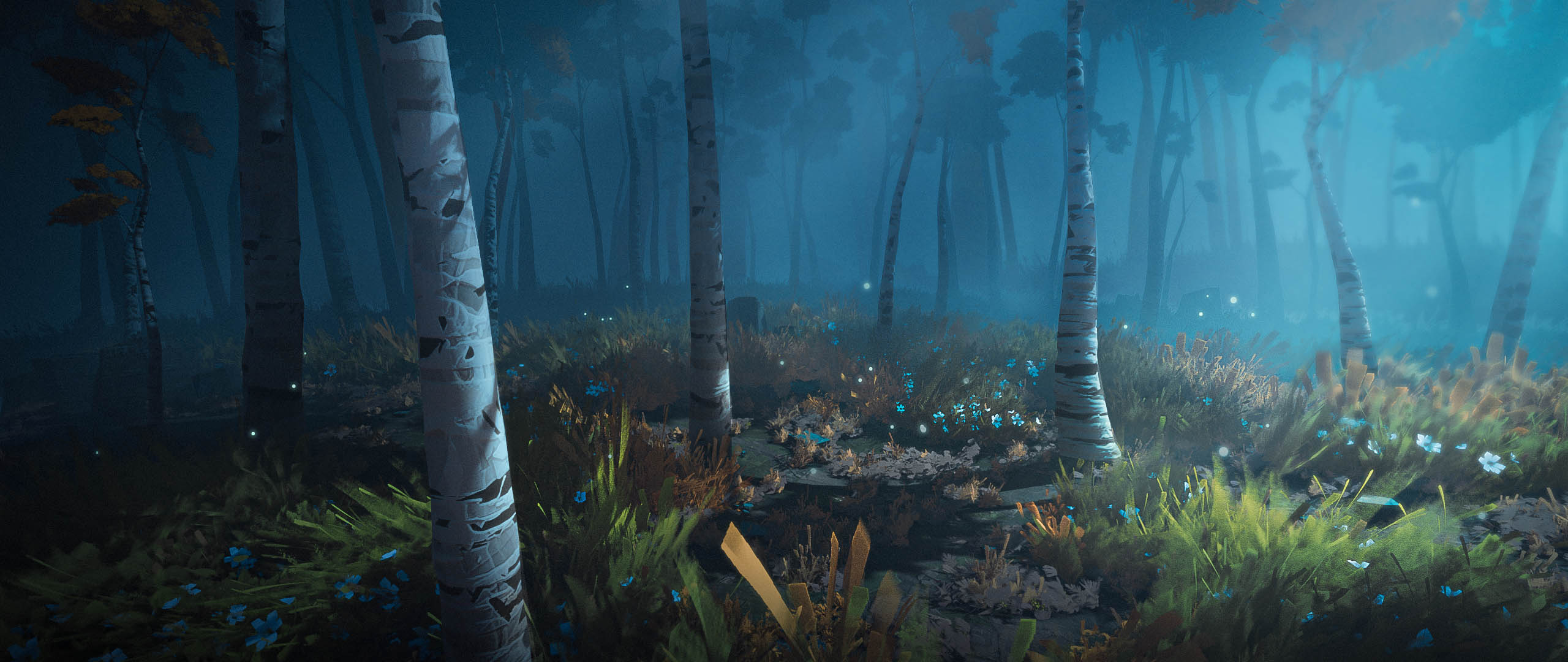 Stylized forest artwork 1