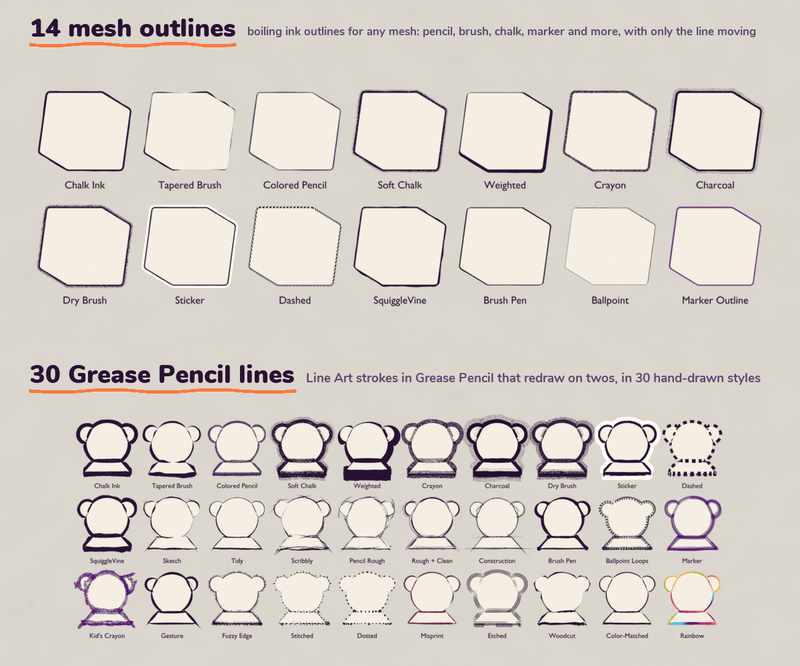 Line styles