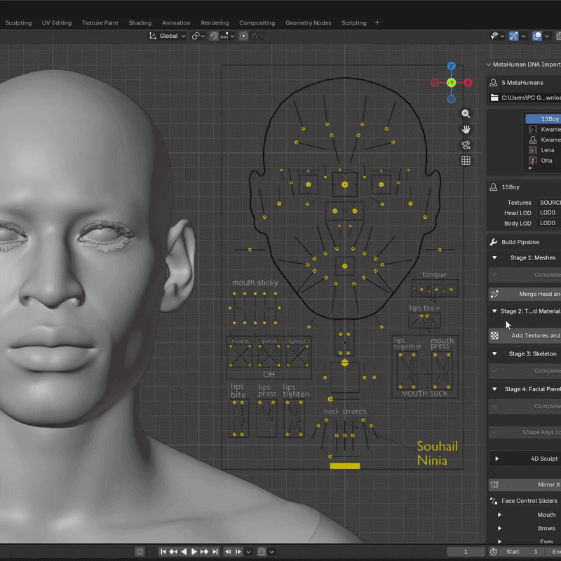 Export morphs to UE5