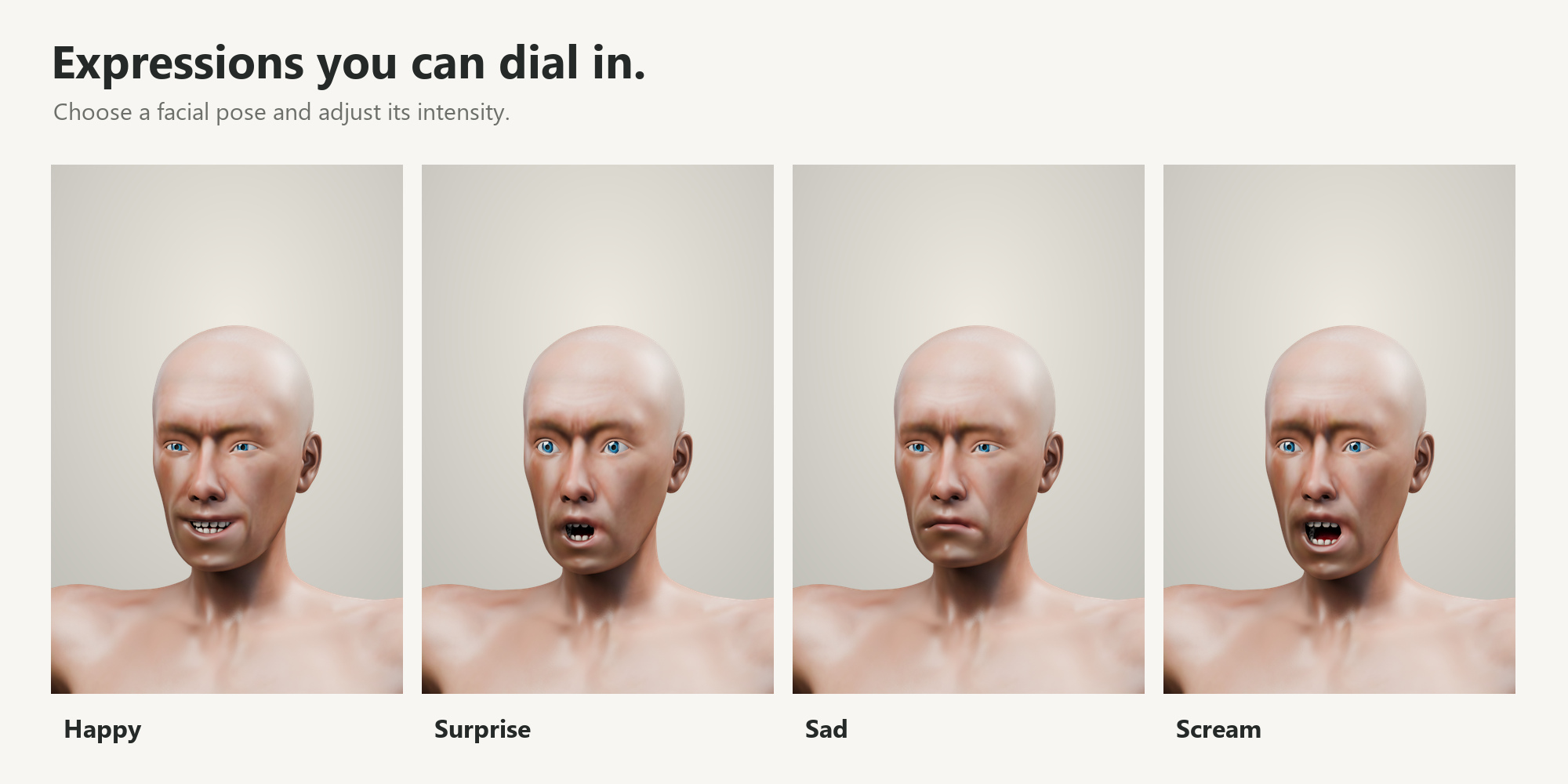 Four expression examples
