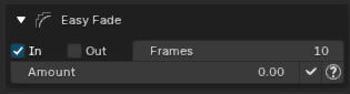 Easy Fade interface in Super Graph Editor Tools