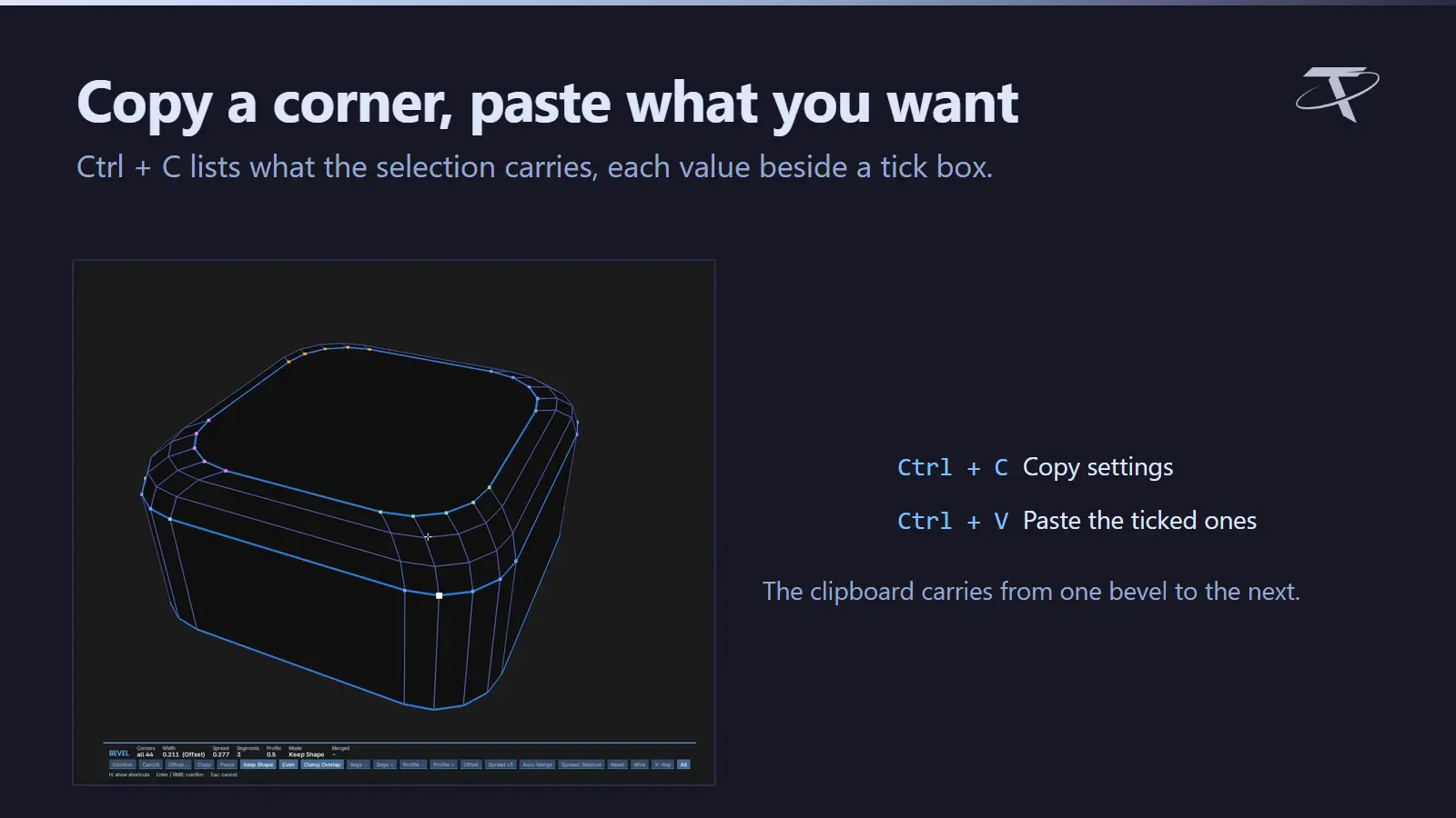 Copy a corner, paste what you want