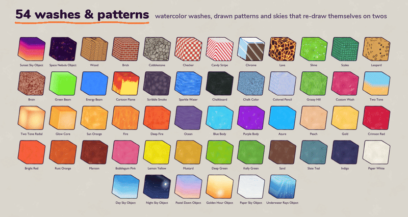 154 animated materials