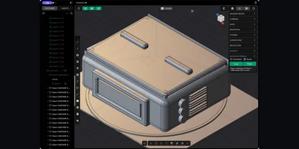 Plasticity CAD enclosure and SyncTools Paste complete status