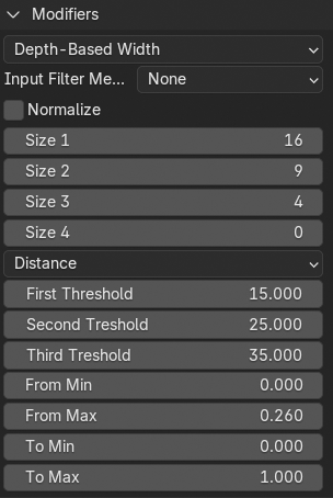 Depth-Based Width