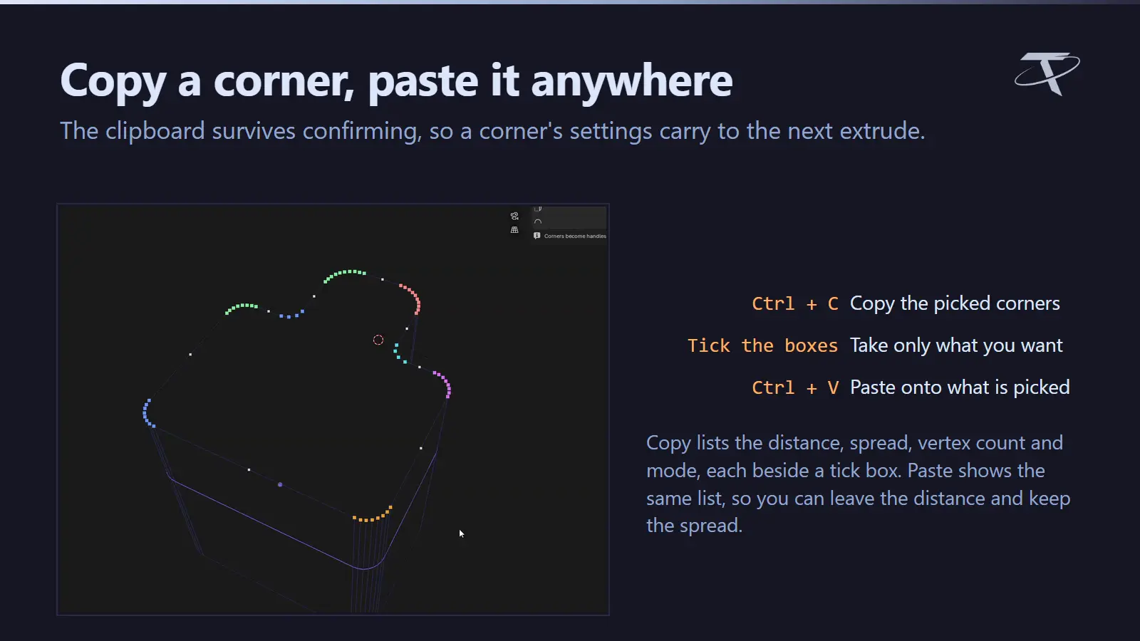 Copy and paste corners