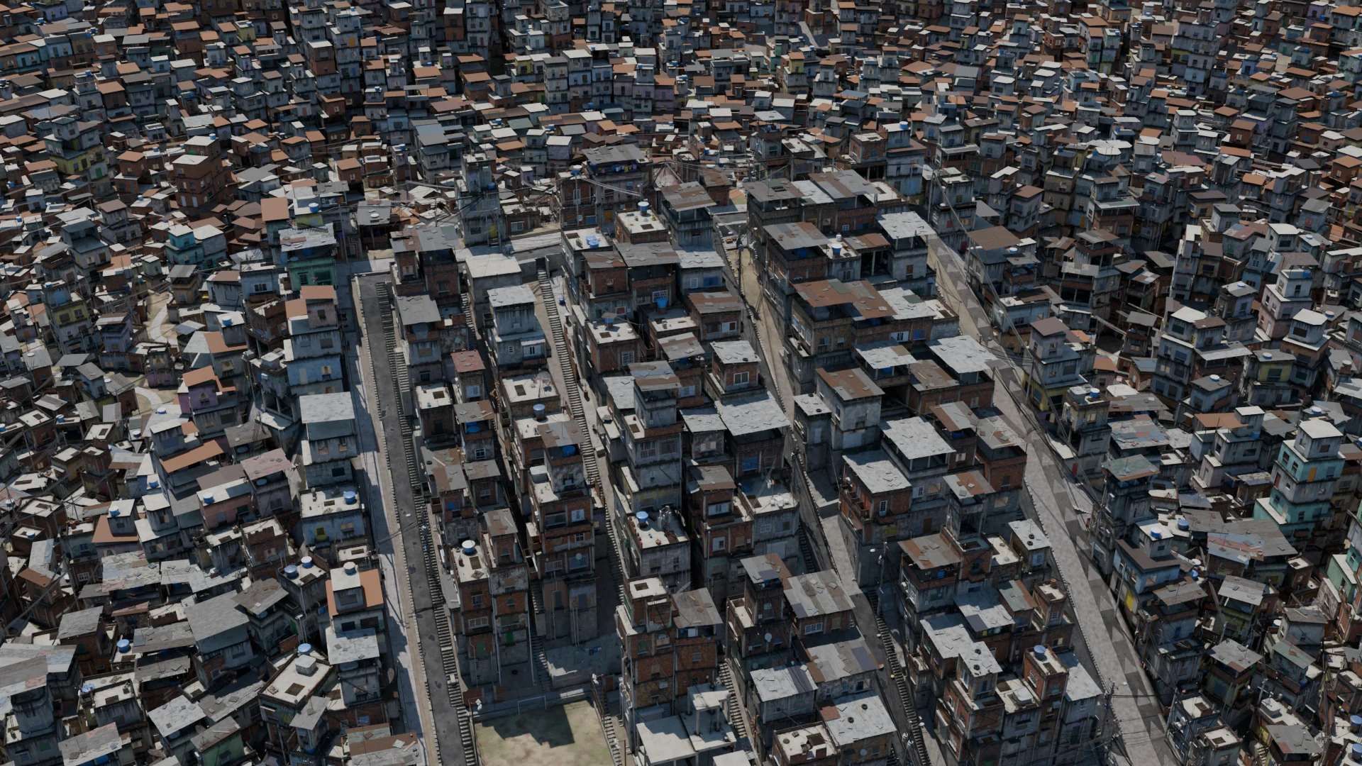 Generated community seen from above