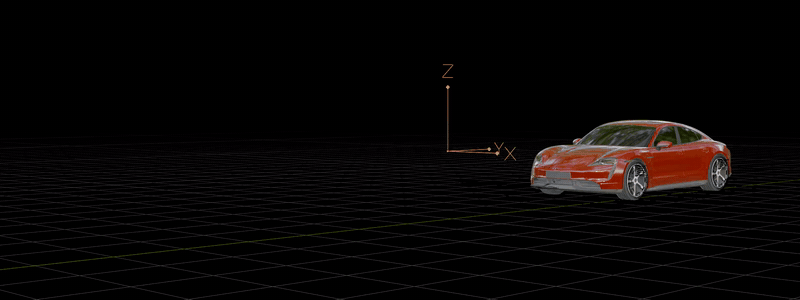 A rigged car twisting mid-air with TimeSlice