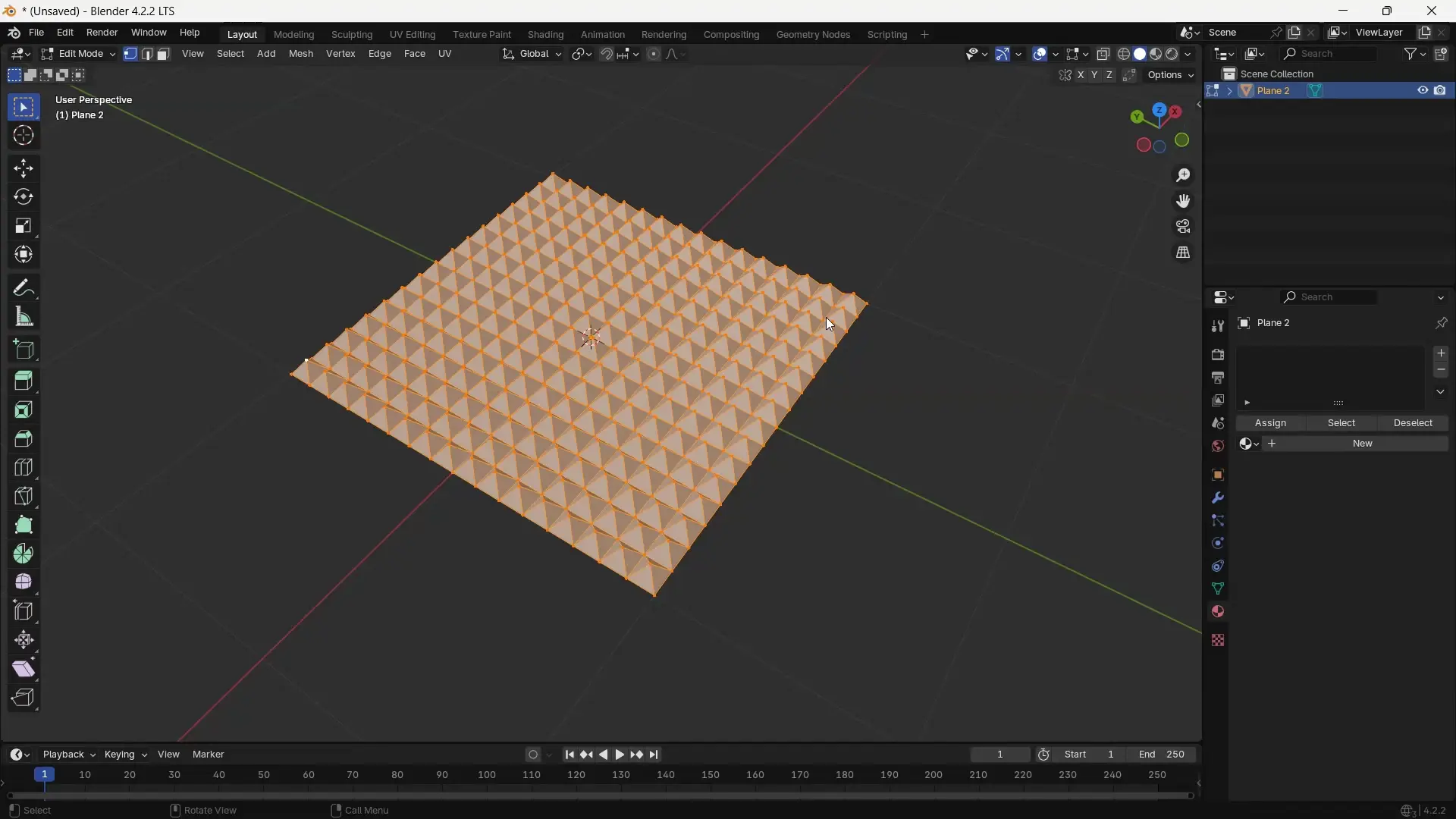 Detailed normal map baked from high poly geometry onto a flat plane