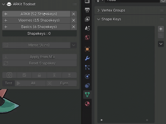 Add Shapekeys