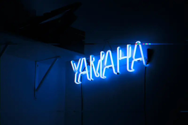 Animated Glitch effect on a neon sign