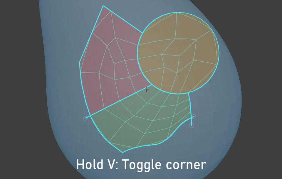 Mark patch corners to guide the generated topology.