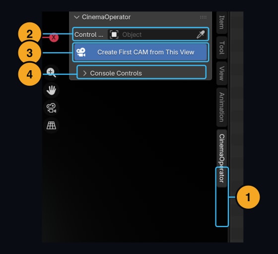 01 — Start with a view you love — numbered controls