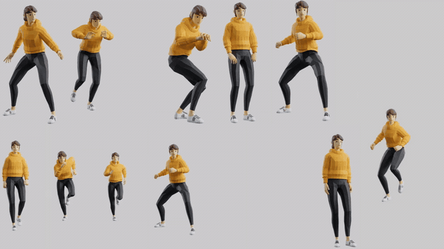 Female gameplay preview 1: movement, reactions and interactions