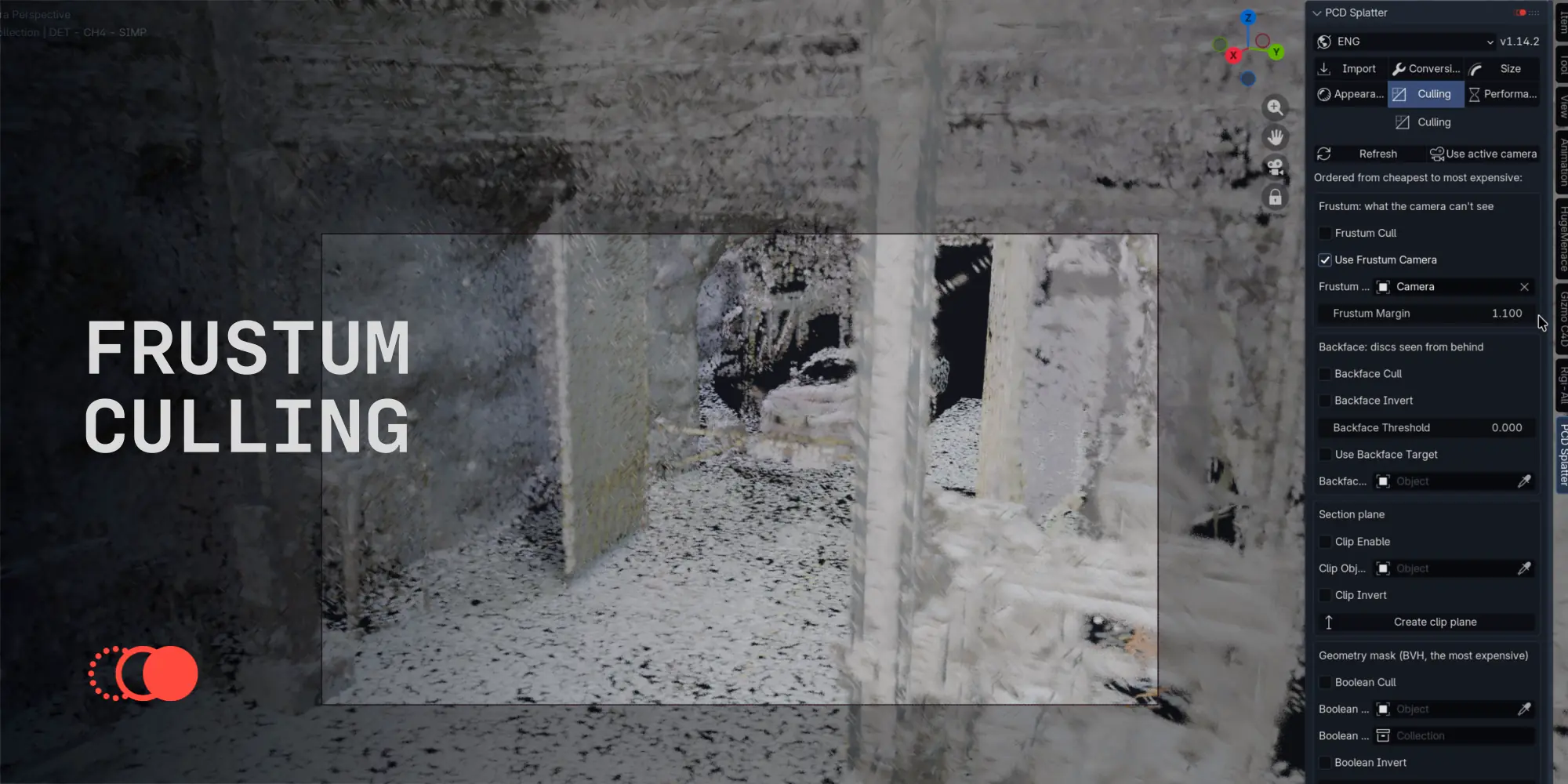 Frustum culling