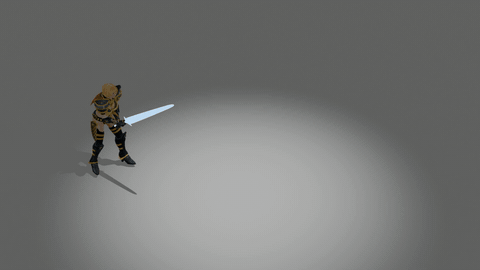 Sword swing, original animation