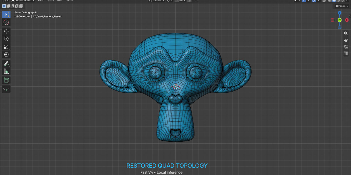 The recovered quad pattern