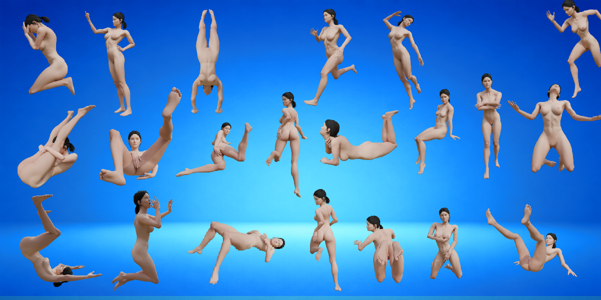 Pose preset support preview