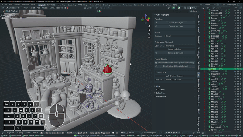 OutlinerFlow Pro demo GIF