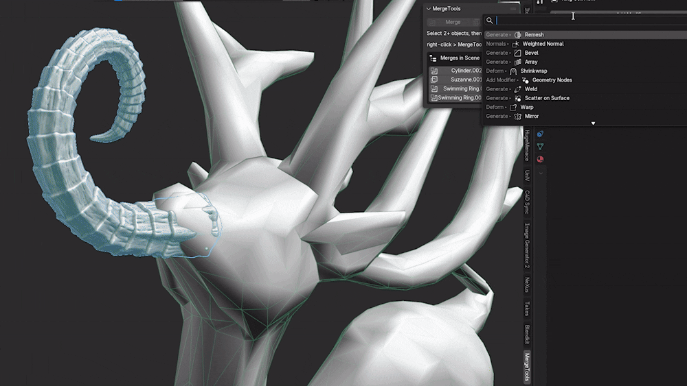 A live fusion object with a recoverable bake