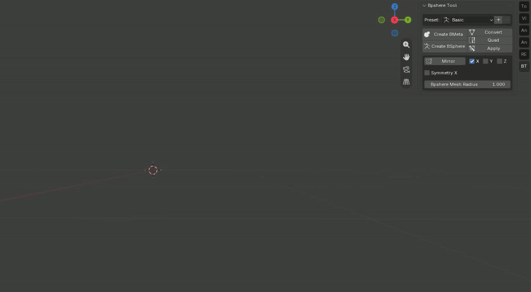 BSphere Tool workflow