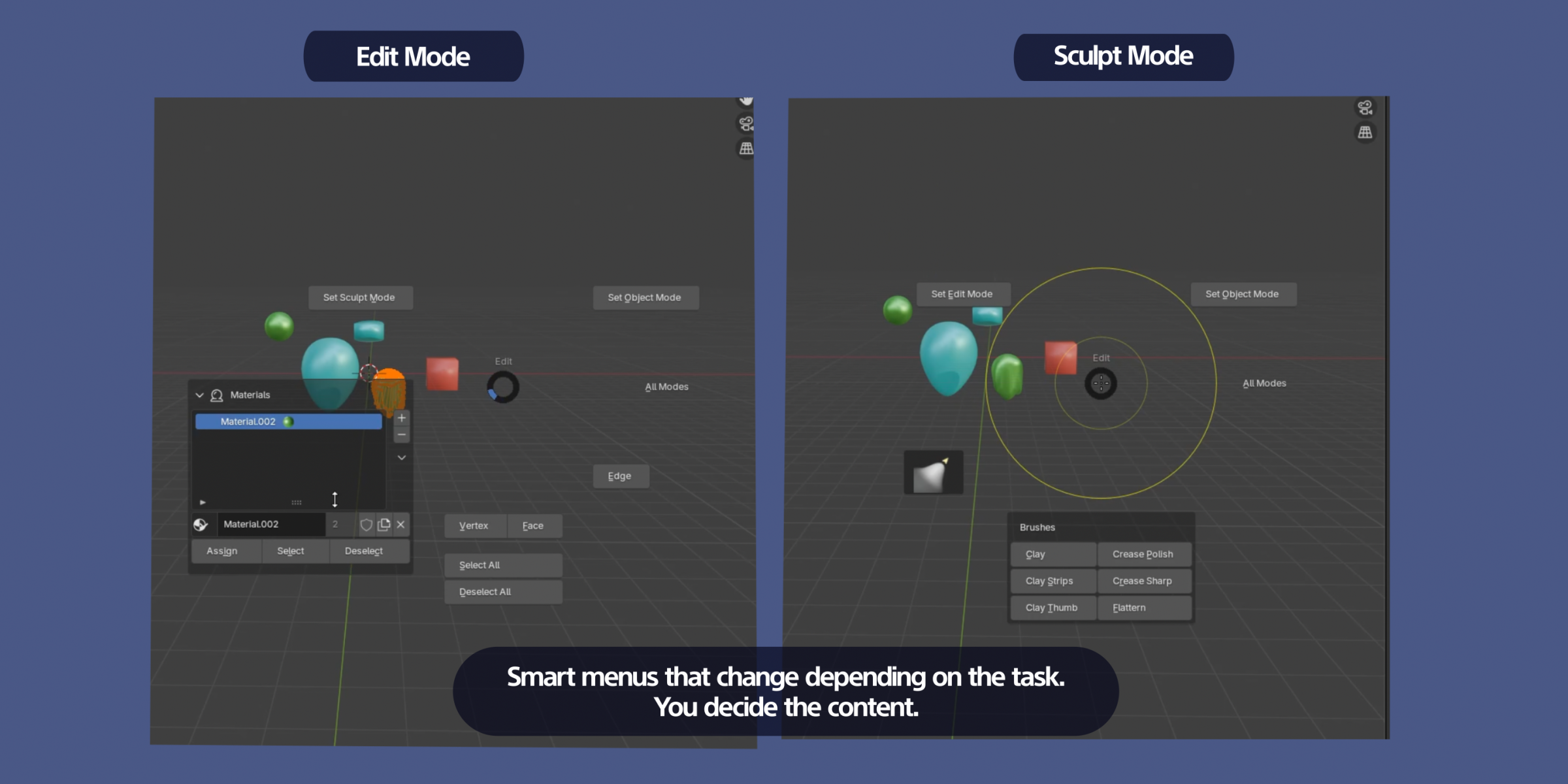 Context Aware Pie Menus