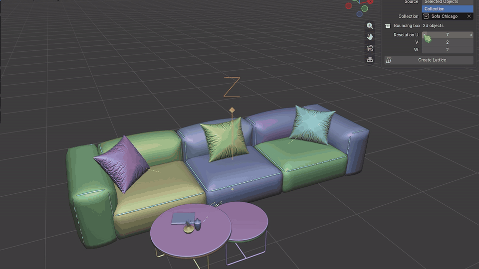 Creating a lattice fitted to a collection