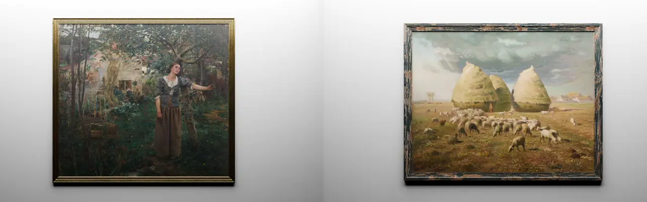 aesthetiq comes with a variety of paintings