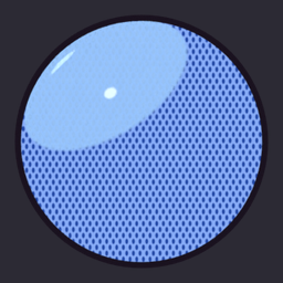 TS Comic Dots Blue